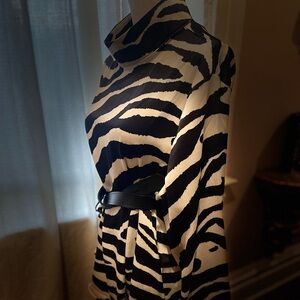 H&M High Collared Long Sleeve Blouse Size XL